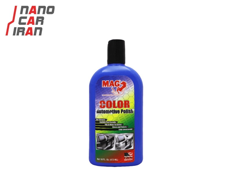 پولیش و واکس آبی 473 میلی لیتری مگ MAG Color Automative Polish Blue